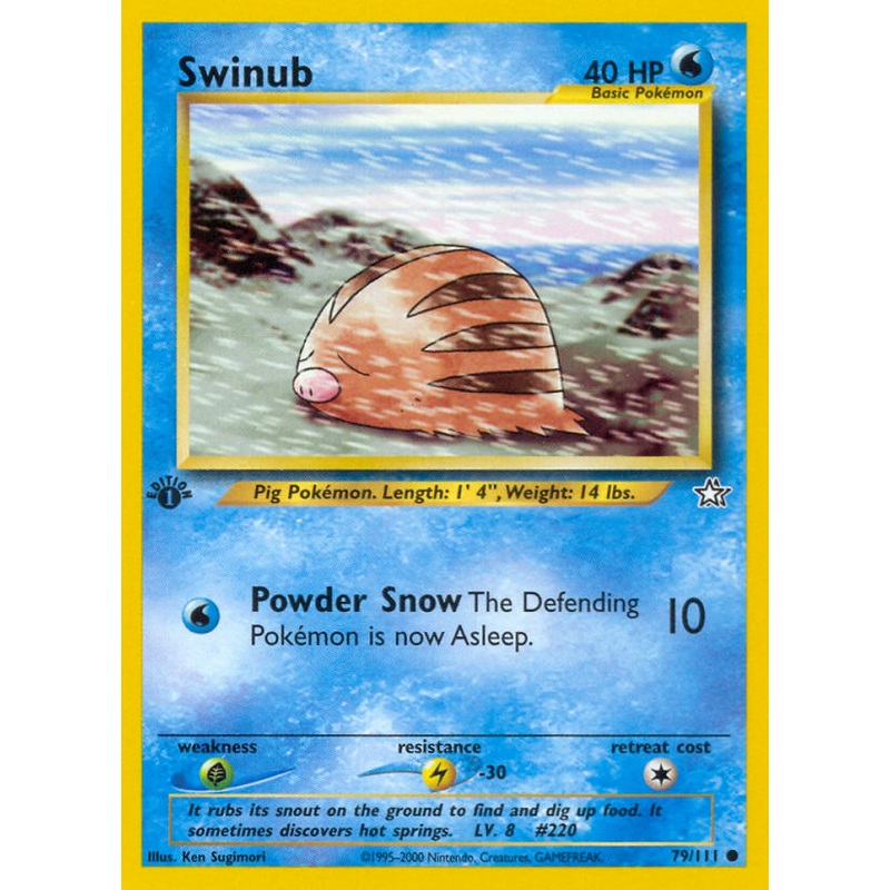 Swinub (79/111) [Neo Genesis 1st Edition]