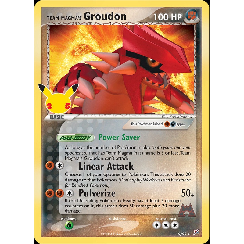 Team Magma's Groudon (9/95) [Celebrations: 25th Anniversary - Classic Collection]