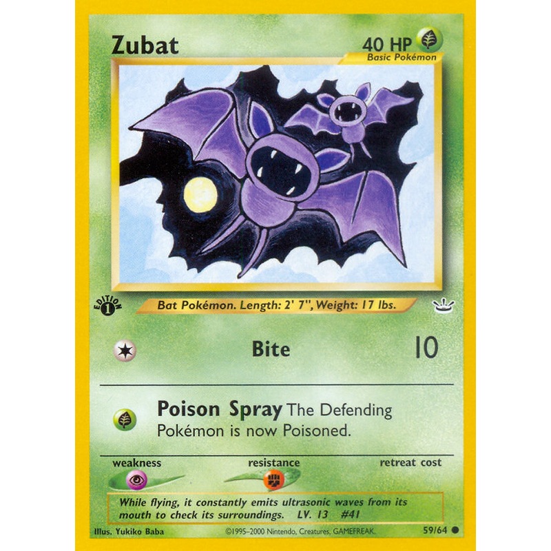 Zubat (59/64) [Neo Revelation 1st Edition]