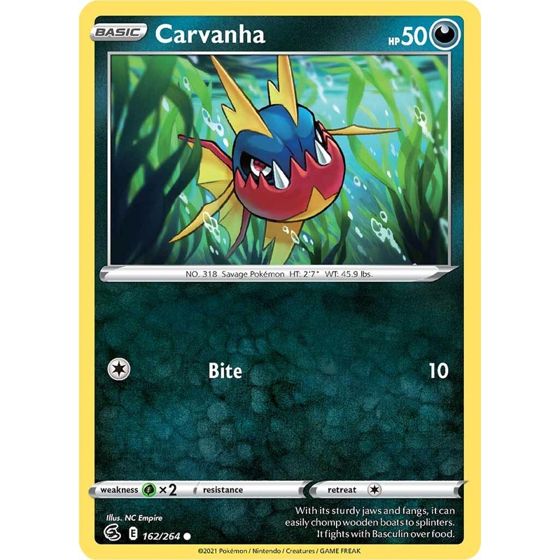 Carvanha (162/264) [Sword & Shield: Fusion Strike]