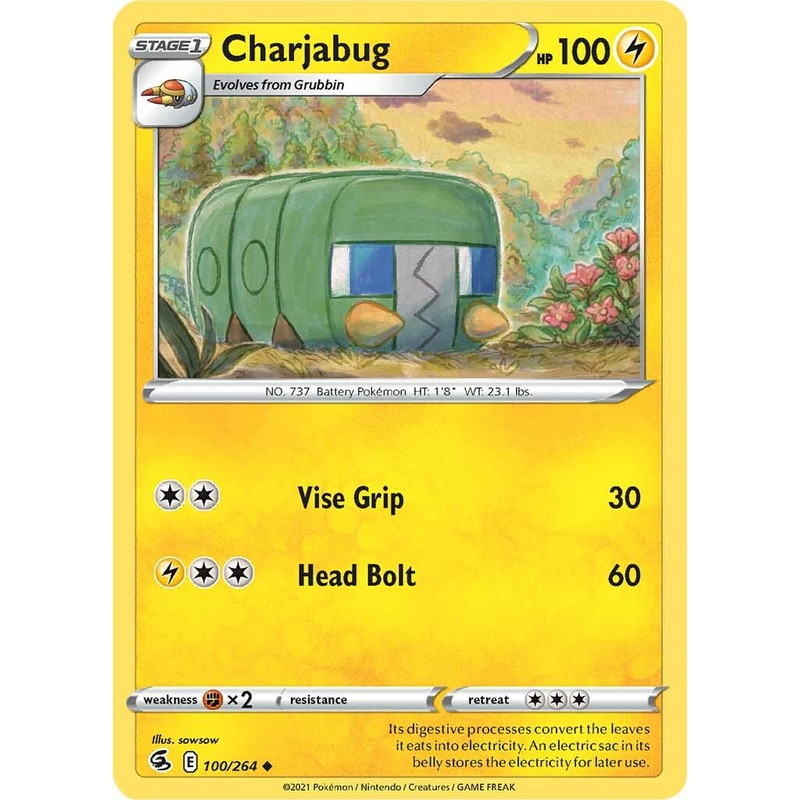 Charjabug (100/264) [Sword & Shield: Fusion Strike]