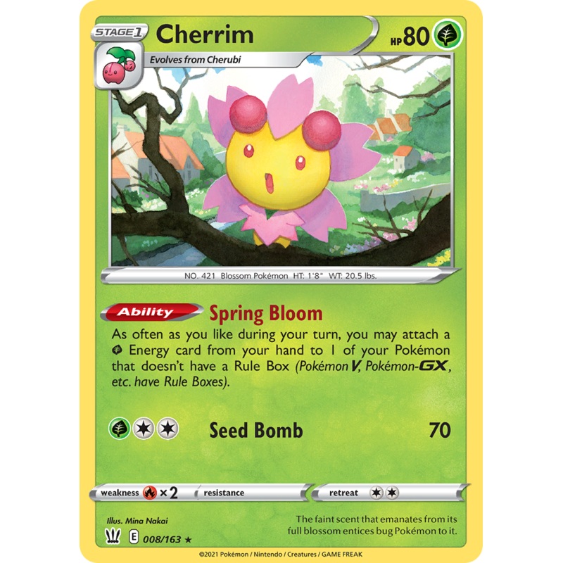 Cherrim (008/163) (Theme Deck Exclusive) [Sword & Shield: Battle Styles]