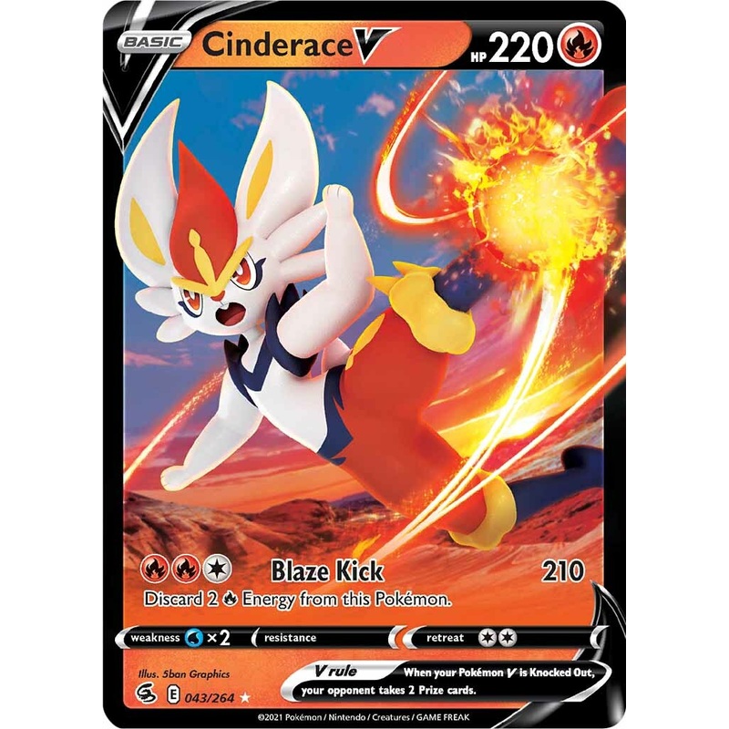 Cinderace V (043/264) [Sword & Shield: Fusion Strike]