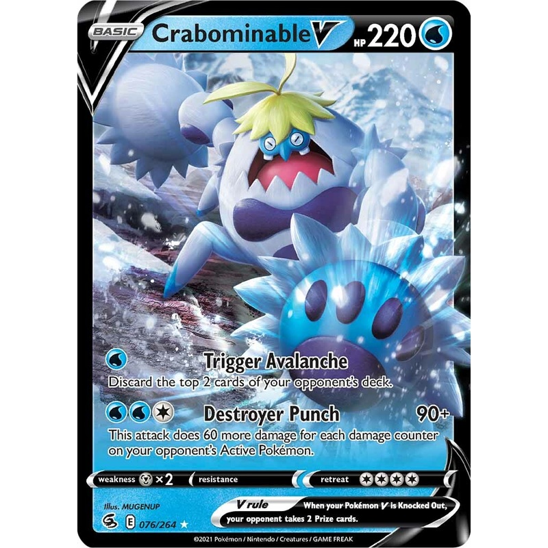 Crabominable V (076/264) [Sword & Shield: Fusion Strike]