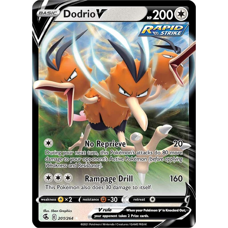 Dodrio V (201/264) [Sword & Shield: Fusion Strike]