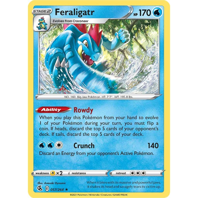 Feraligatr (057/264) [Sword & Shield: Fusion Strike]