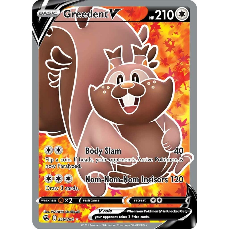 Greedent V (256/264) [Sword & Shield: Fusion Strike]