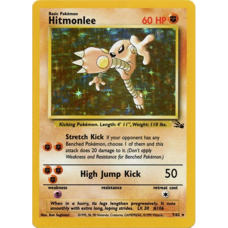 Hitmonlee (7/62) [Fossil Unlimited]