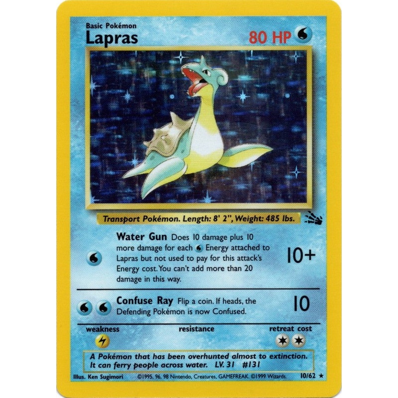 Lapras (10/62) [Fossil Unlimited]