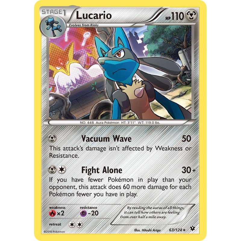 Lucario (63/124) (Cosmos Holo) [XY: Fates Collide]