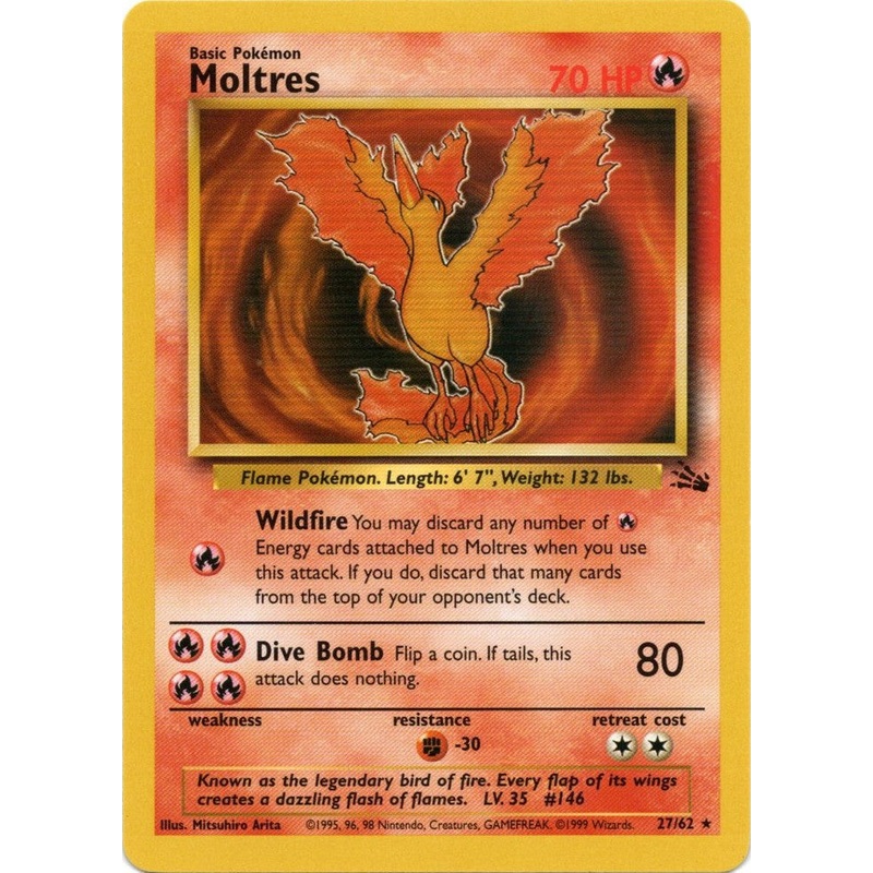 Moltres (27/62) [Fossil Unlimited]