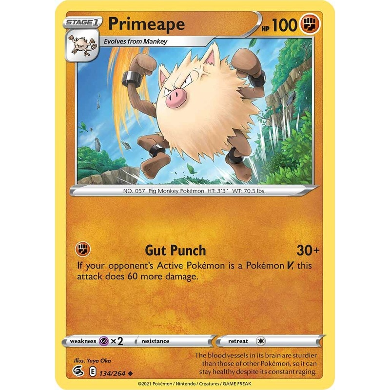 Primeape (134/264) [Sword & Shield: Fusion Strike]