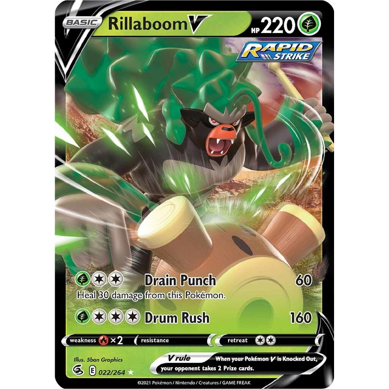 Rillaboom V (022/264) [Sword & Shield: Fusion Strike]