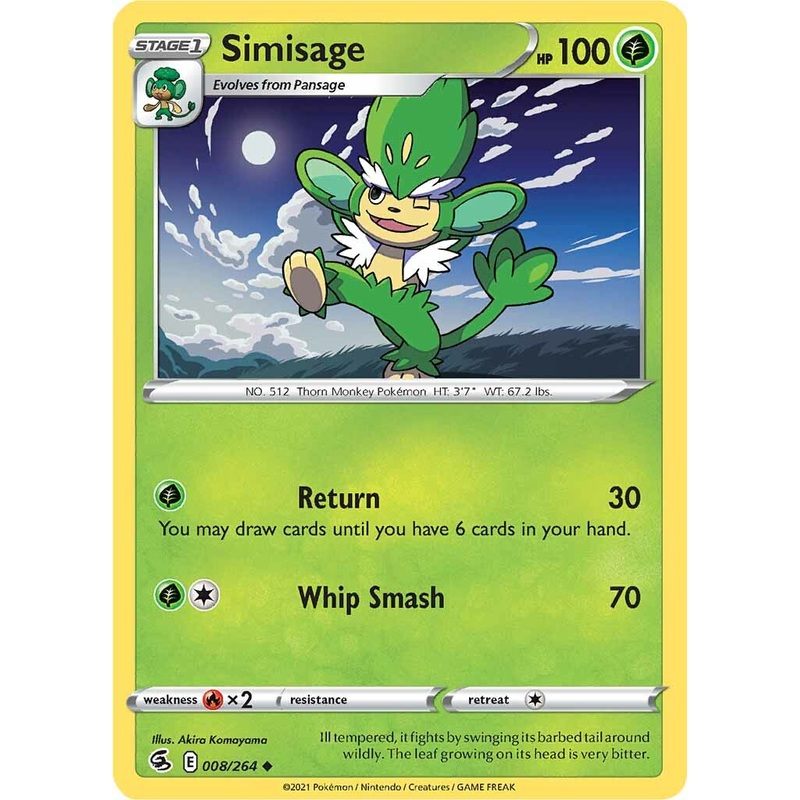 Simisage (008/264) [Sword & Shield: Fusion Strike]