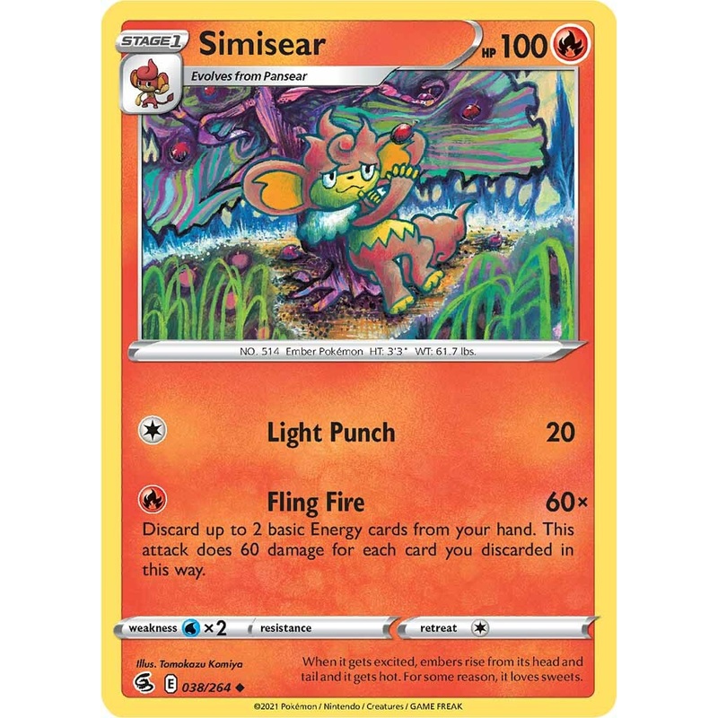 Simisear (038/264) [Sword & Shield: Fusion Strike]