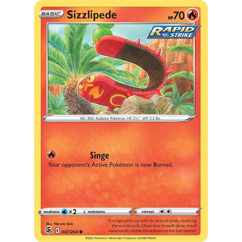 Sizzlipede (047/264) [Sword & Shield: Fusion Strike]