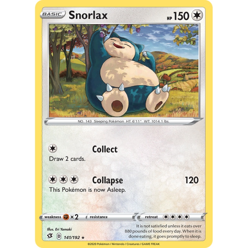 Snorlax (141/192) (Cosmos Holo) [Sword & Shield: Rebel Clash]