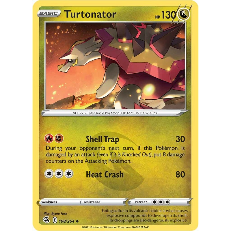 Turtonator (198/264) [Sword & Shield: Fusion Strike]