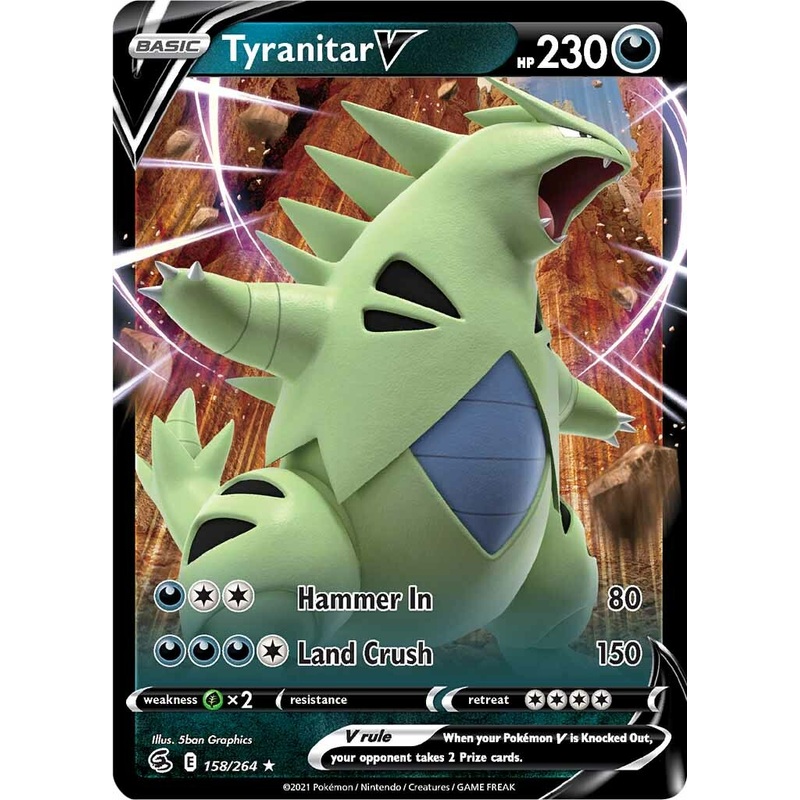 Tyranitar V (158/264) [Sword & Shield: Fusion Strike]