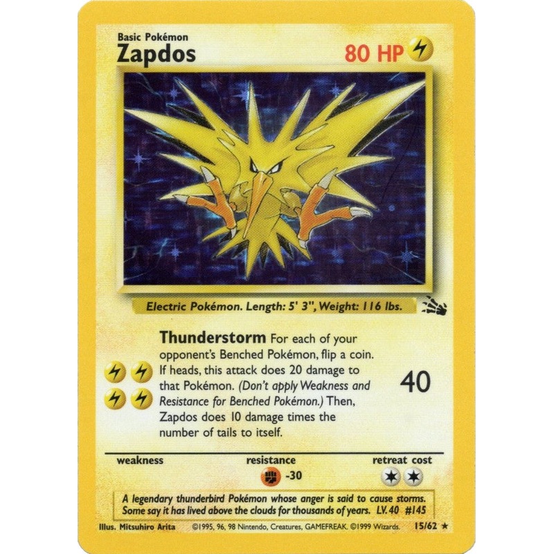 Zapdos (15/62) [Fossil Unlimited]