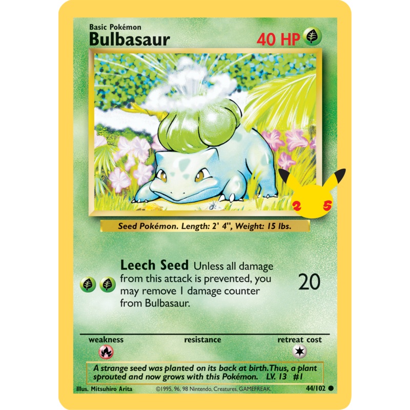 Bulbasaur (44/102) (Jumbo Card) [First Partner Pack]