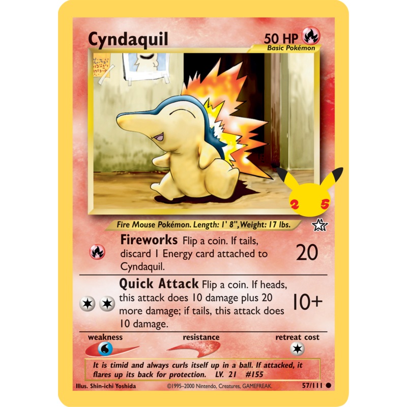 Cyndaquil (57/111) (Jumbo Card) [First Partner Pack]