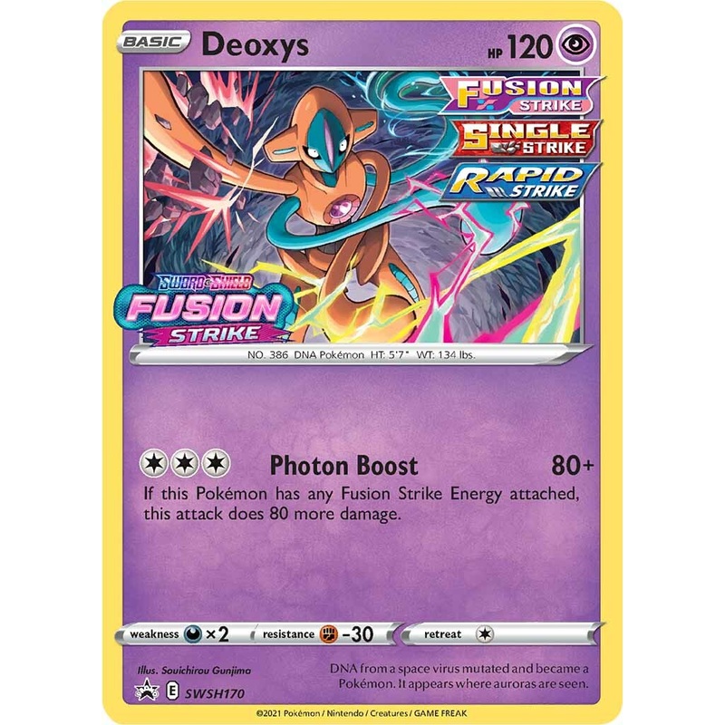 Deoxys (SWSH170) (Prerelease Promo) [Sword & Shield: Black Star Promos]