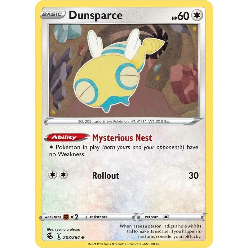 Dunsparce (207/264) [Sword & Shield: Fusion Strike]