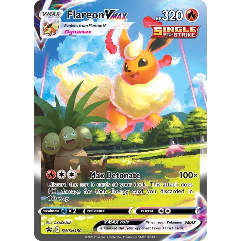Flareon VMAX (SWSH180) (Jumbo Card) [Sword & Shield: Black Star Promos]