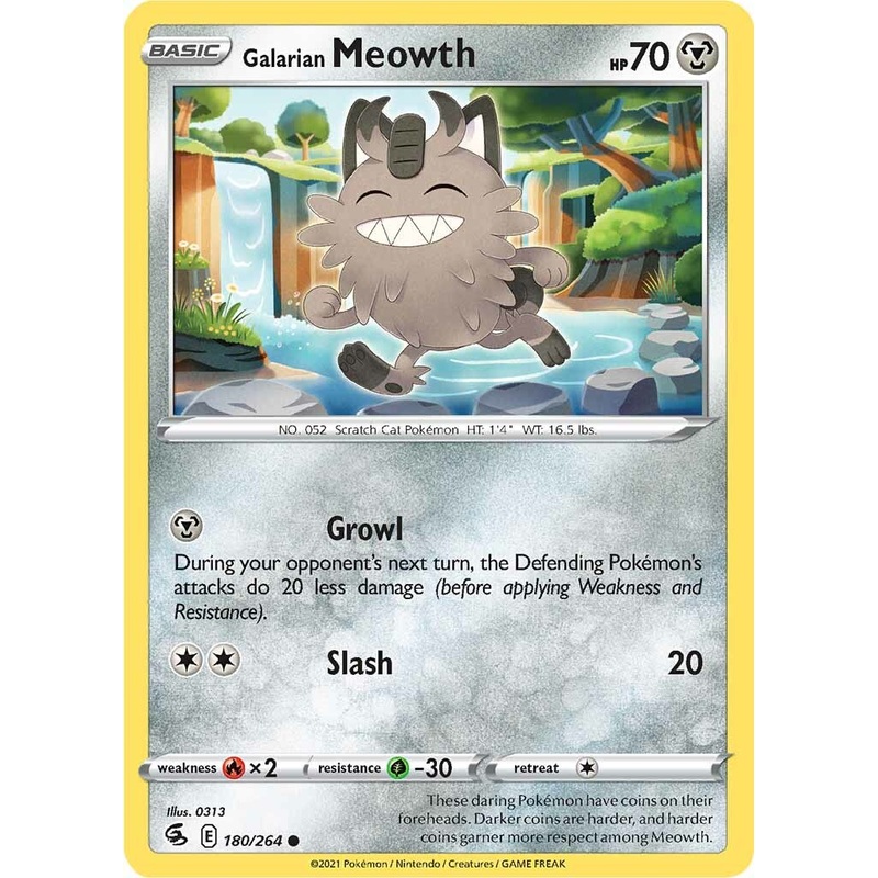 Galarian Meowth (180/264) [Sword & Shield: Fusion Strike]