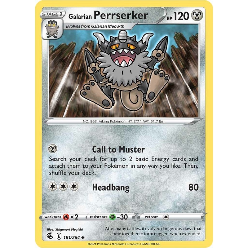 Galarian Perrserker (181/264) [Sword & Shield: Fusion Strike]