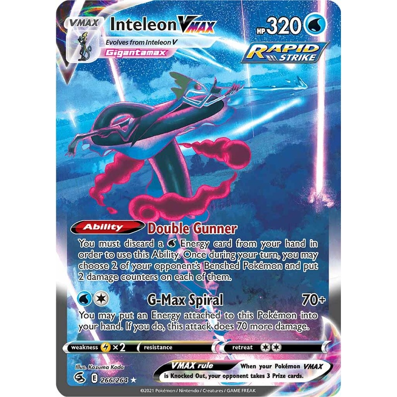 Inteleon VMAX (266/264) [Sword & Shield: Fusion Strike]