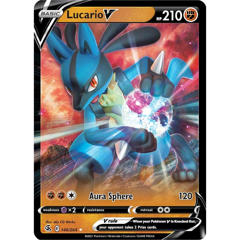 Lucario V (146/264) [Sword & Shield: Fusion Strike]