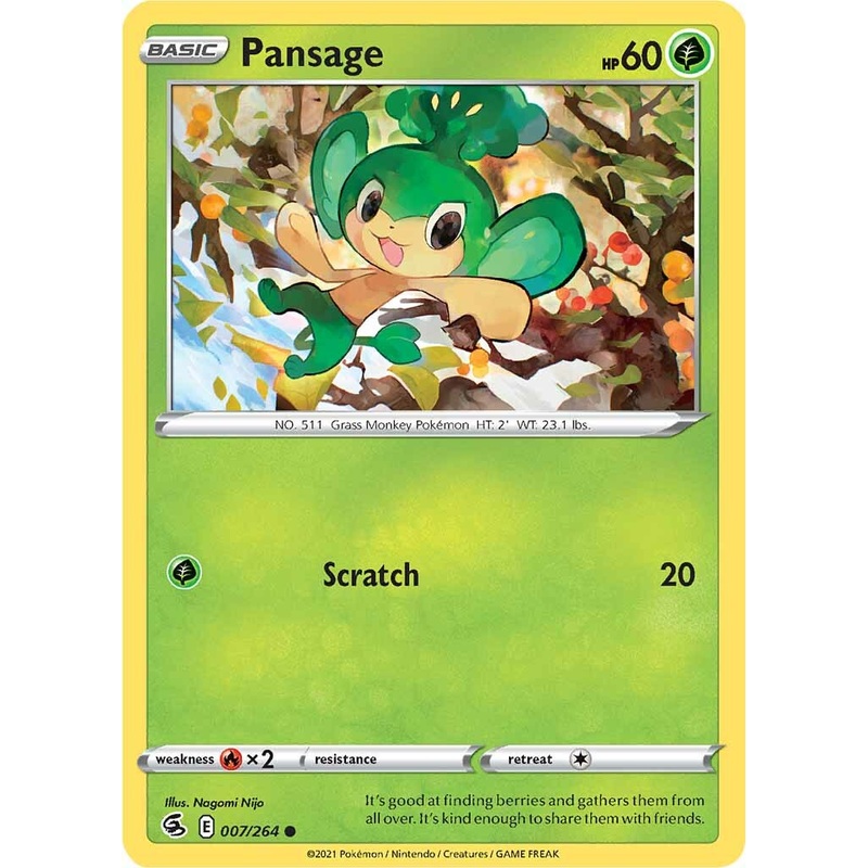 Pansage (007/264) [Sword & Shield: Fusion Strike]