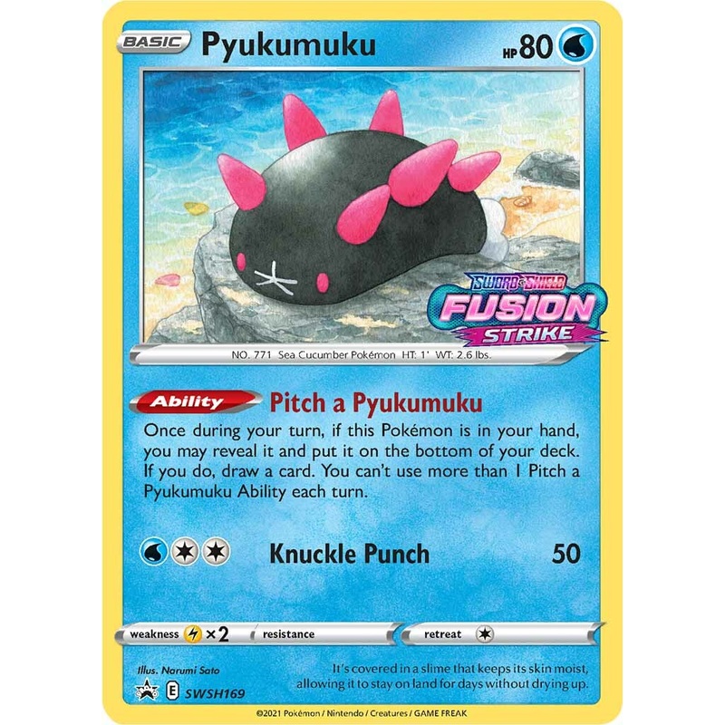 Pyukumuku (SWSH169) (Prerelease Promo) [Sword & Shield: Black Star Promos]