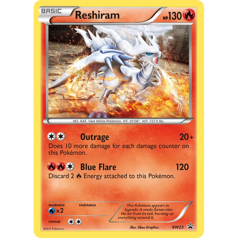 Reshiram (BW23) [Black & White: Black Star Promos]