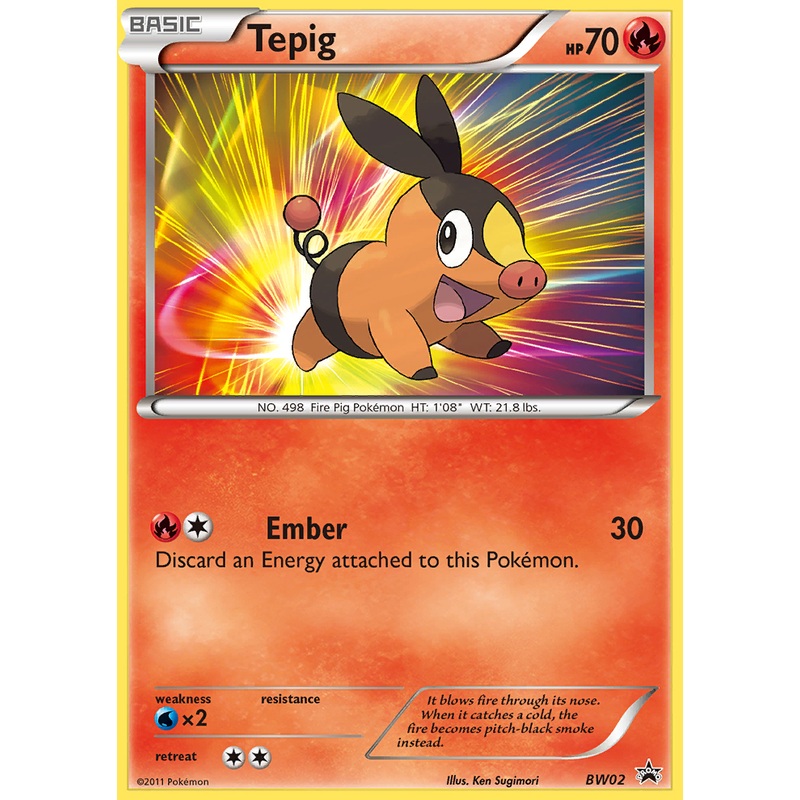 Tepig (BW02) [Black & White: Black Star Promos]