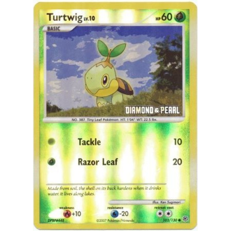 Turtwig (103/130) [Burger King Promos: 2008 Collection]