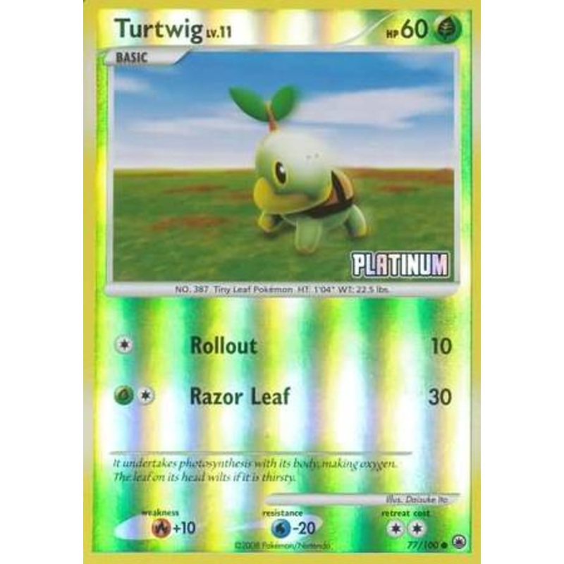 Turtwig (77/100) [Burger King Promos: 2009 Collection]