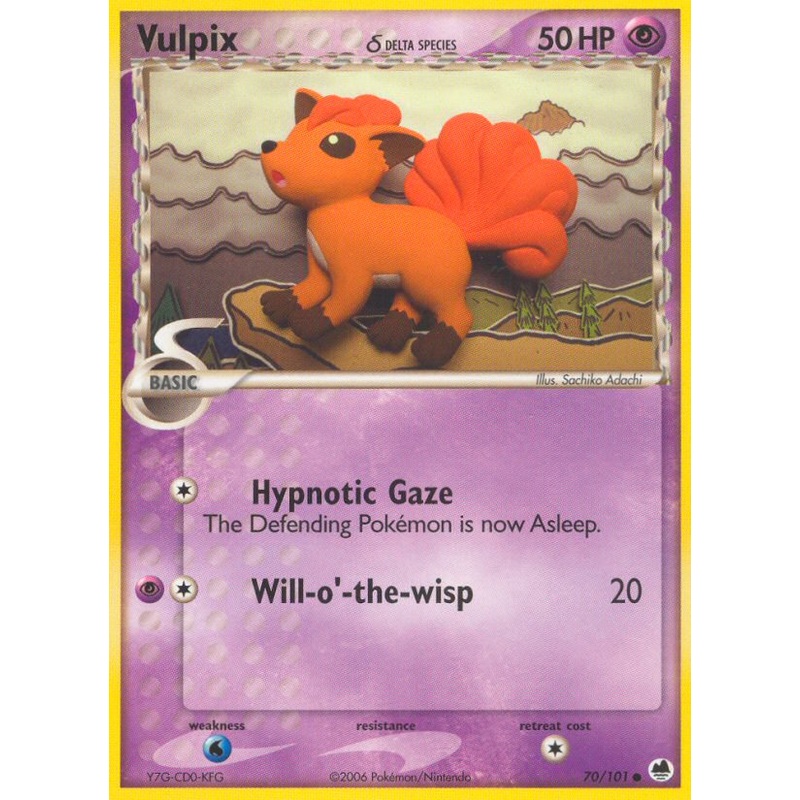 Vulpix (70/101) (Delta Species) [EX: Dragon Frontiers]