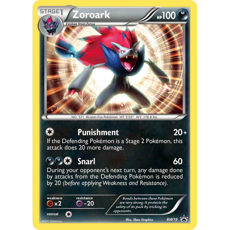 Zoroark (BW19) [Black & White: Black Star Promos]