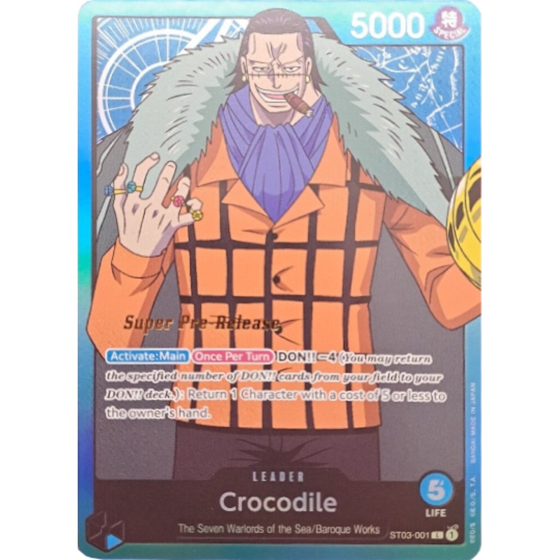 Crocodile (001) [Super Pre-Release Starter Deck: The Seven Warlords of the Sea]
