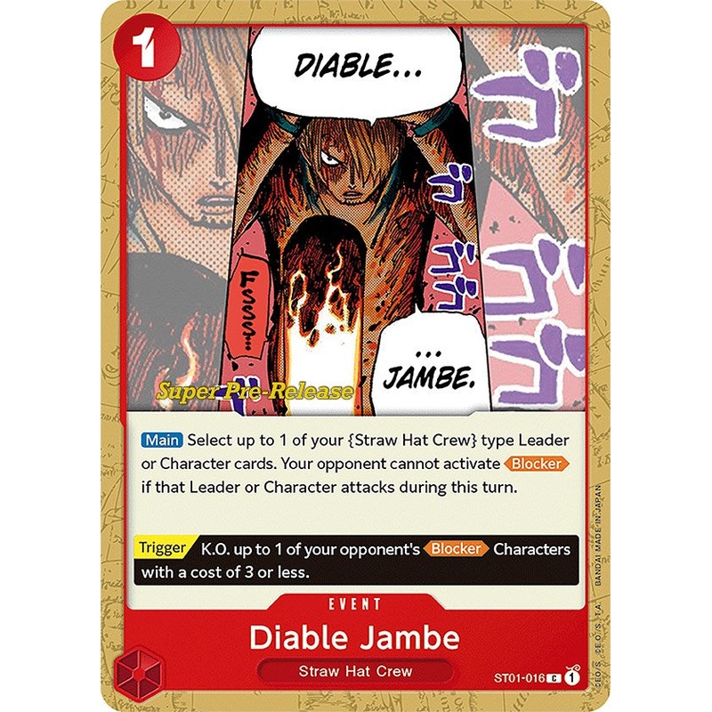 Diable Jambe [Super Pre-Release Starter Deck: Straw Hat Crew]
