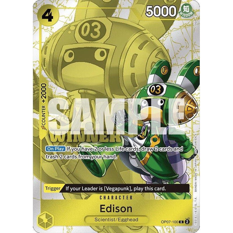 Edison (Winner Pack 2024 Oct.-Dec.) [One Piece Promotion Cards]