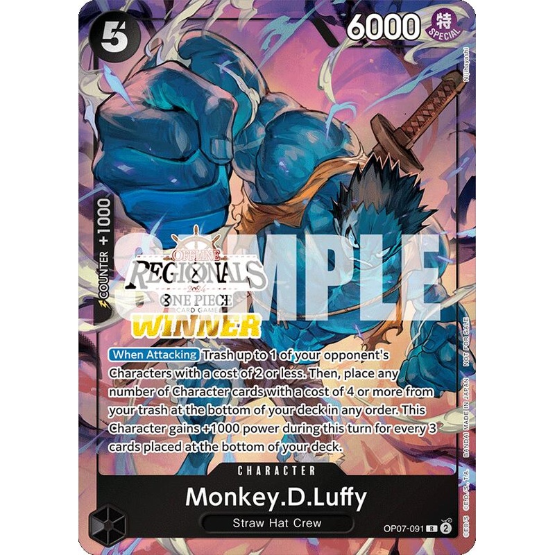 Monkey.D.Luffy (Offline Regional 2024 Vol. 3) [Winner] [One Piece Promotion Cards]
