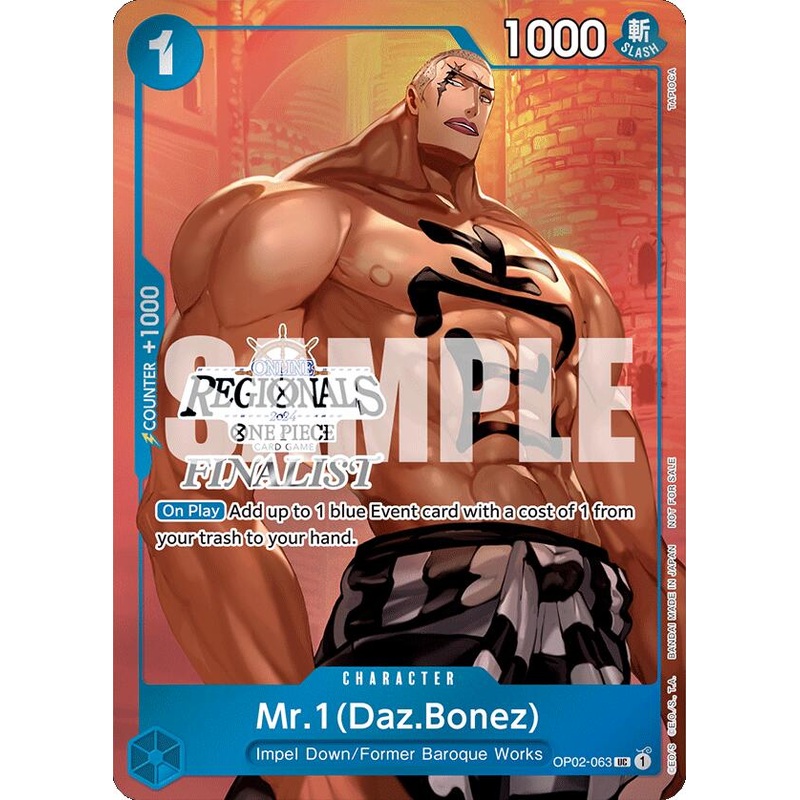 Mr.1 (Daz.Bonez) (Online Regional 2024 Vol. 3) [Finalist] [One Piece Promotion Cards]