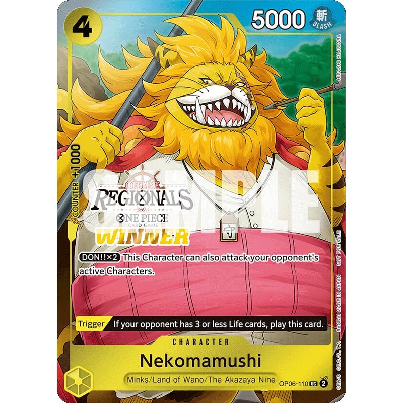 Nekomamushi (Offline Regional 2024 Vol. 3) [Winner] [One Piece Promotion Cards]