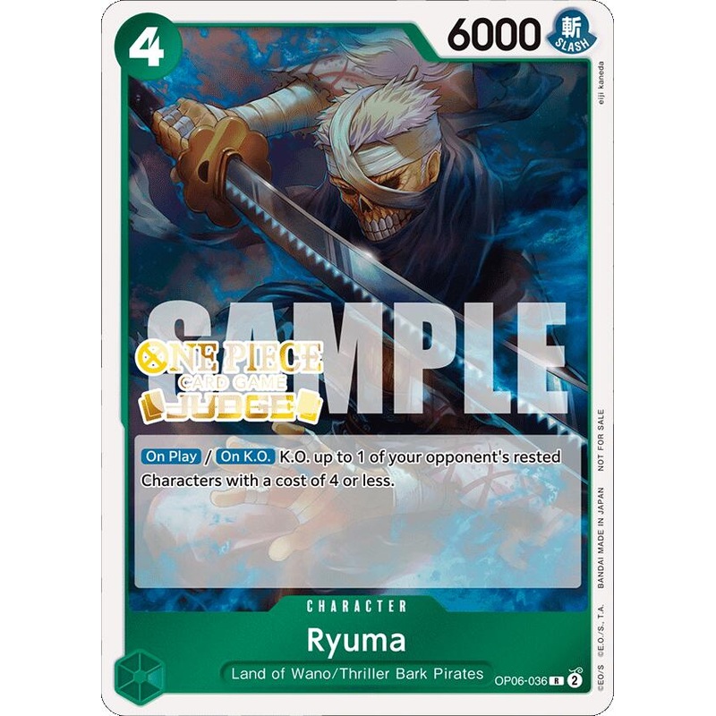 Ryuma (Judge Pack Vol. 4) [One Piece Promotion Cards]