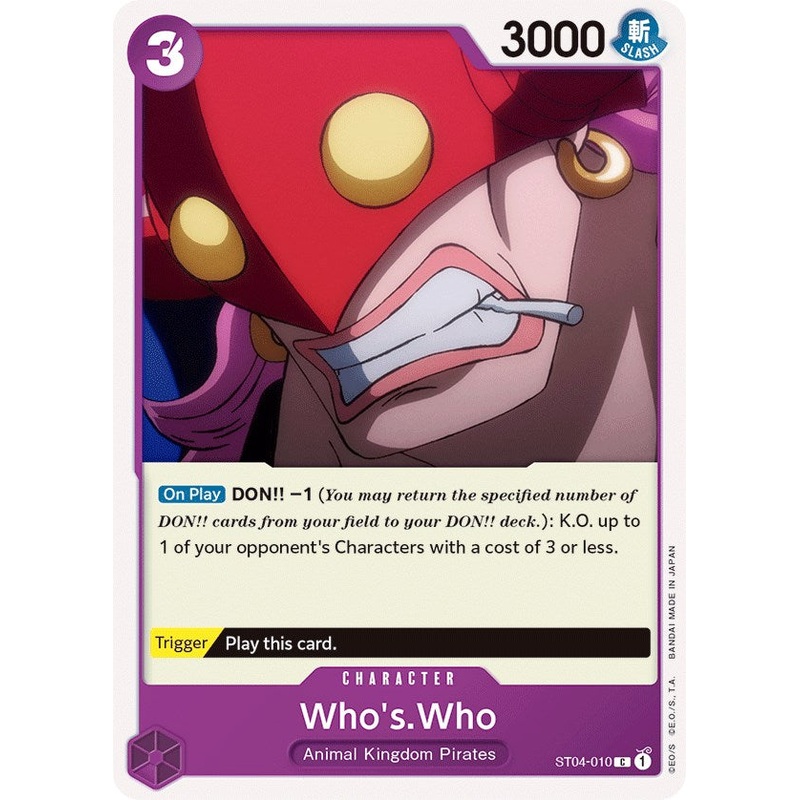 Who's.Who [Starter Deck: Animal Kingdom Pirates]