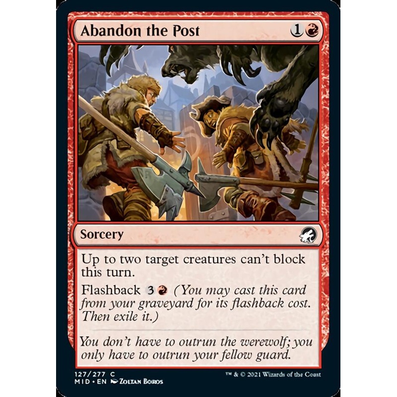 Abandon the Post [Innistrad: Midnight Hunt]